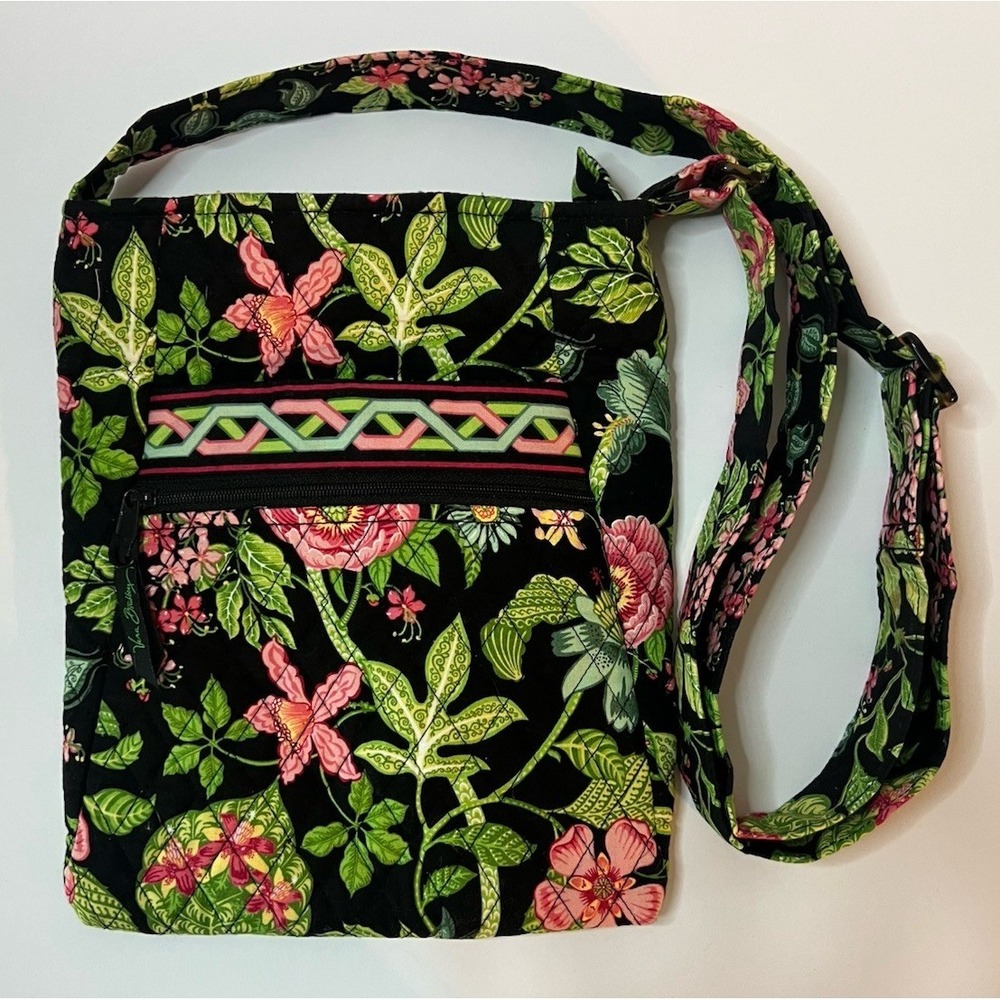 Vera Bradley Botanica Hipster Crossbody Bag Retired 2007 Floral Y2K EUC